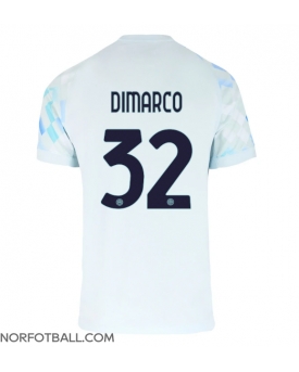 Billige Fotballdrakt Inter Milan Federico Dimarco #32 Replika Bortedrakt 2025-26 Kortermet